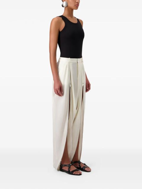 Coperni sarouel-inspired zipped trousers - Neutrals