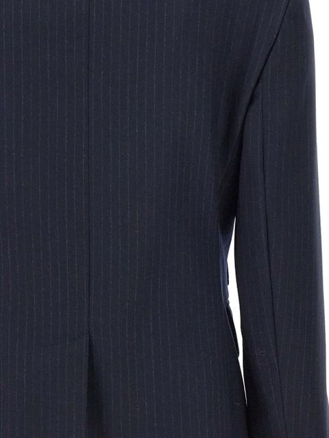 Max Mara pinstripe button blazer - Blue