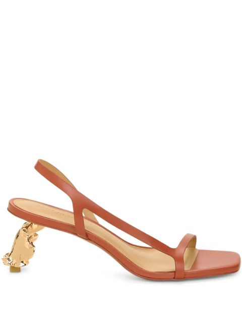 Cult Gaia Leilani leather sandals - Brown - zdjęcie produktu nr 1