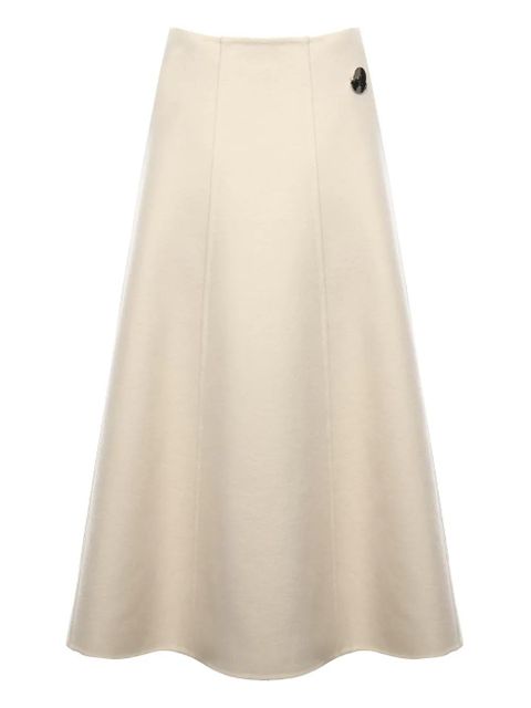 Moncler x Jil Sander logo-patch skirt - Neutrals - zdjęcie produktu nr 1