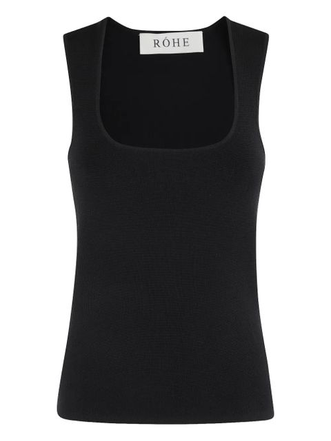 Róhe square-neck top - Black - zdjęcie produktu nr 1