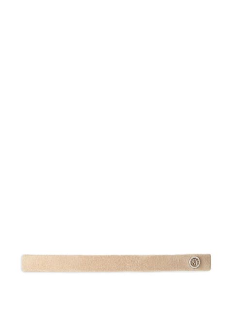 Maison Michel logo-plaque headband - Neutrals - zdjęcie produktu nr 1