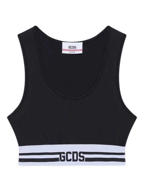 GCDS logo-embellishment tank top - Black - zdjęcie produktu nr 1