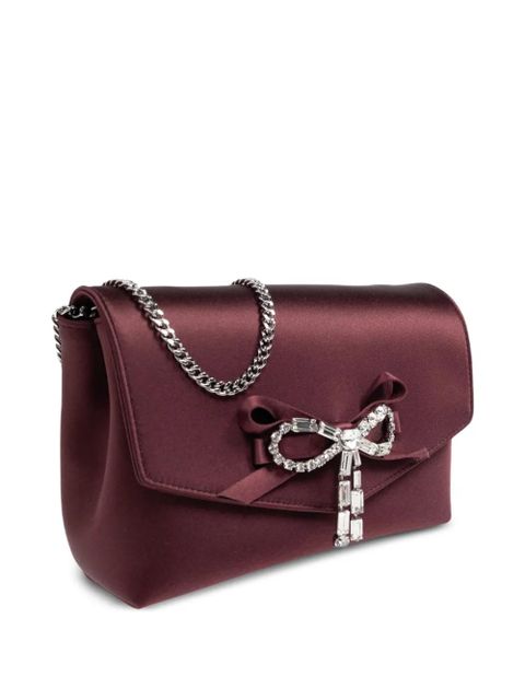 Jimmy Choo mini bow-detail shoulder bag - Red