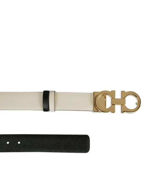 Ferragamo Gancini reversible leather belt - Neutrals - zdjęcie produktu nr 2