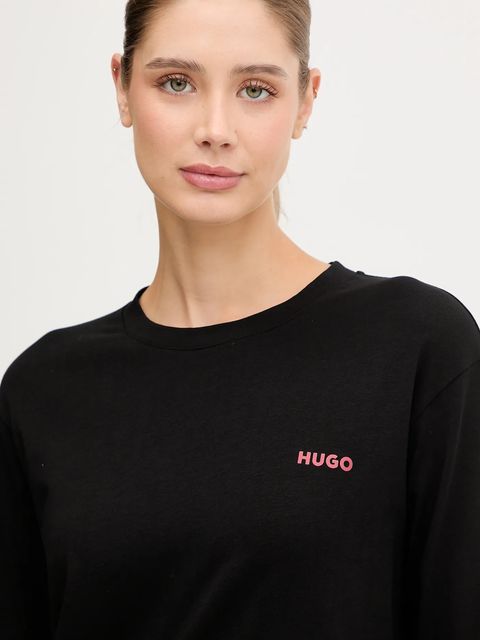 HUGO longsleeve lounge kolor czarny 50555632