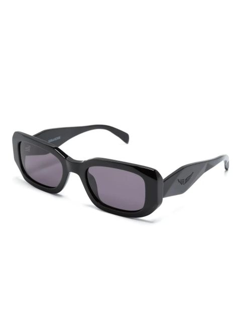 Zadig&Voltaire rectangular-frame logo-arm sunglasses - Black - zdjęcie produktu nr 2