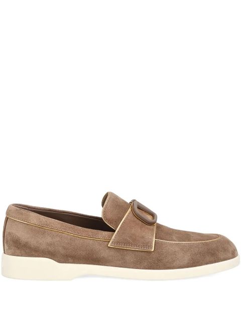 Valentino Garavani VLogo suede loafers - Neutrals - zdjęcie produktu nr 1