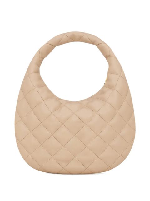 Saint Laurent Icarino quilted logo leather tote bag - Neutrals - zdjęcie produktu nr 2