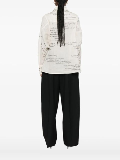 ZIMMERMANN all-over-print shirt - Neutrals