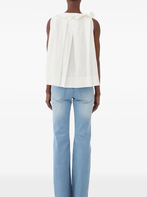 Eleh ruffled pleated top - White - zdjęcie produktu nr 2