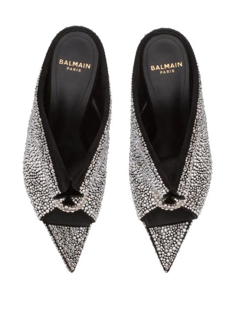 Balmain 95mm pointed-toe pumps - Grey