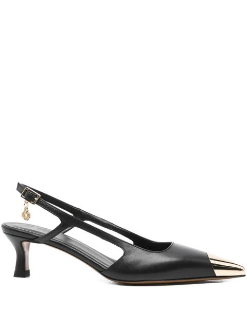 Maje 50mm slingback leather pumps - Black - zdjęcie produktu nr 1
