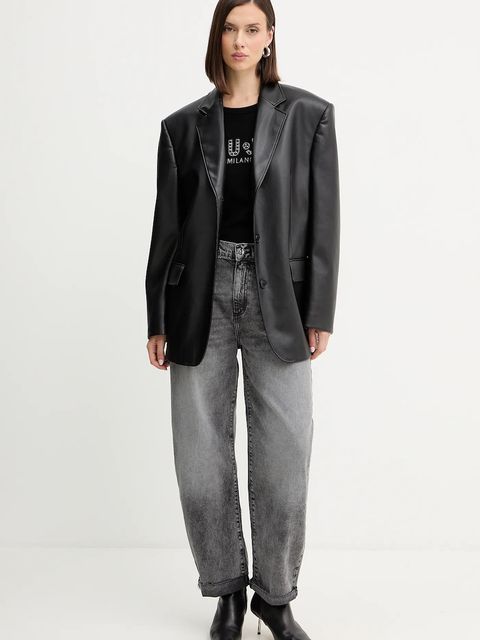 Liu Jo sweter damski kolor czarny lekki TF5248.MS63L