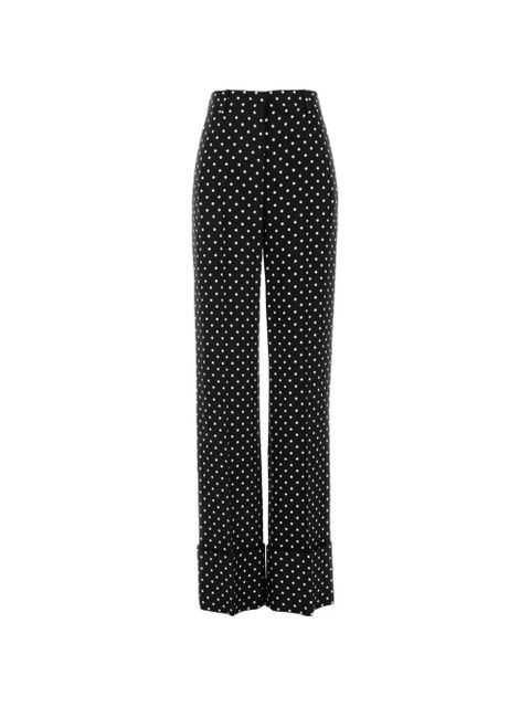 Valentino Garavani polka-dot-pattern trousers - Black