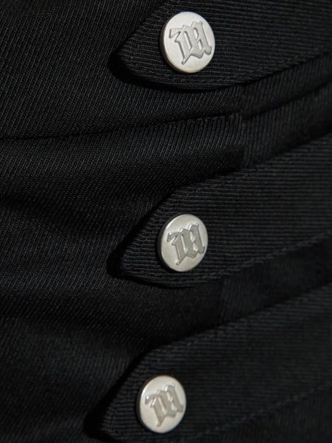 MISBHV buttoned pleated skirt - Black