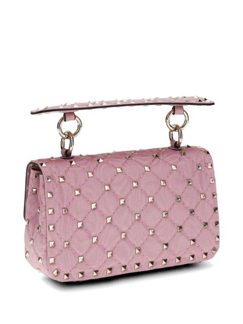 Valentino Garavani leather rockstud-embellished shoulder bag - Pink