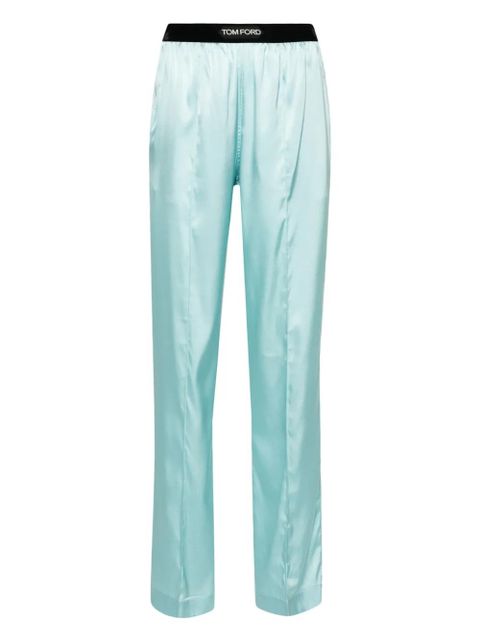 TOM FORD satin pyjama trousers - Blue - zdjęcie produktu nr 1