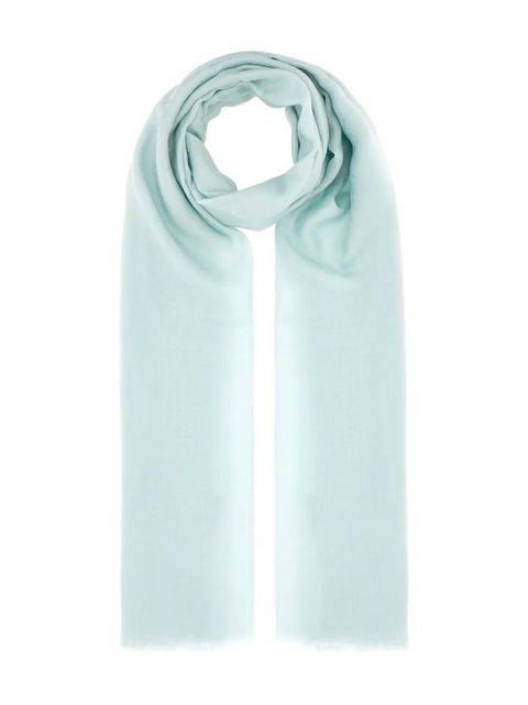 FENDI frayed-edge scarf - Blue - zdjęcie produktu nr 1