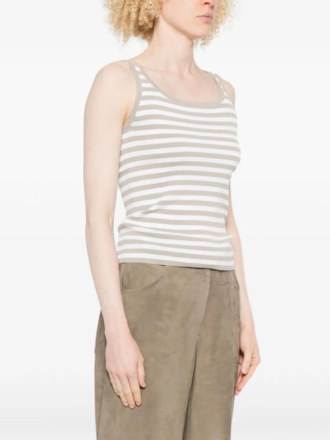 Max Mara Cippo striped top - Neutrals