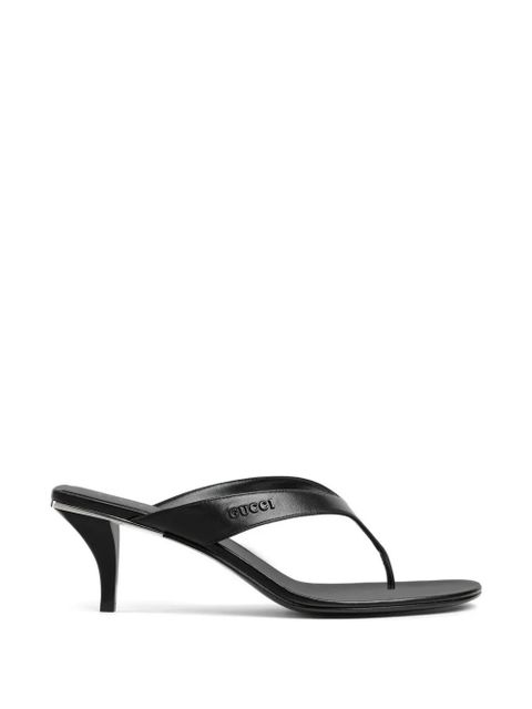 Gucci Vittoria leather sandals - Black - zdjęcie produktu nr 1
