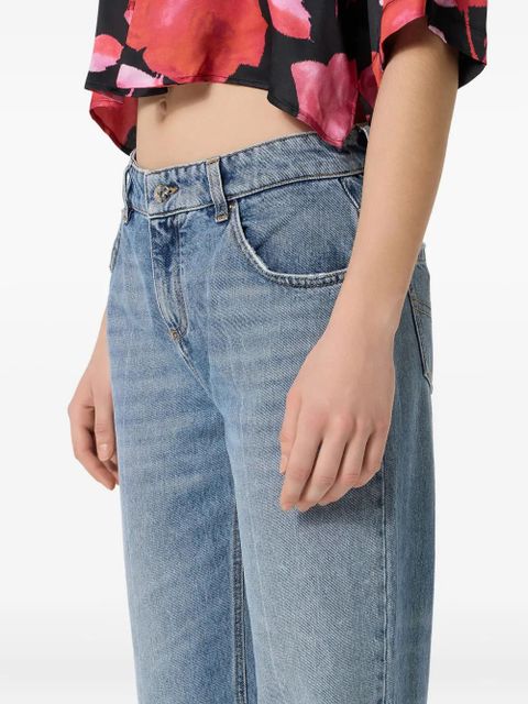 Blumarine whisker-effect jeans - Blue - zdjęcie produktu nr 2