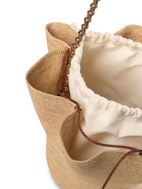 Ruslan Baginskiy The HatBag raffia drawstring shoulder bag - Neutrals