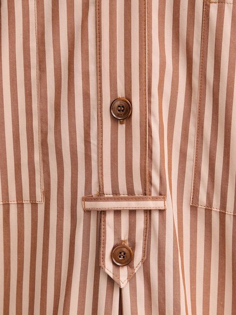 Sessun sukienka bawełniana kolor brązowy mini prosta 25105013