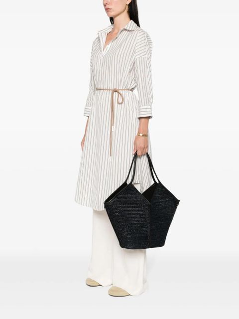 Hereu Calella raffia tote bag - Black - zdjęcie produktu nr 2