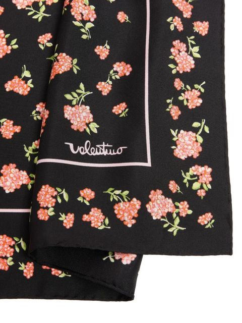 Valentino Garavani mazzetto coriandolo silk scarf - Black - zdjęcie produktu nr 2