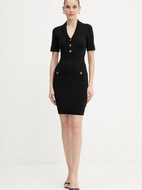 Guess sukienka FELICITY kolor czarny mini dopasowana W5YK29 Z0130