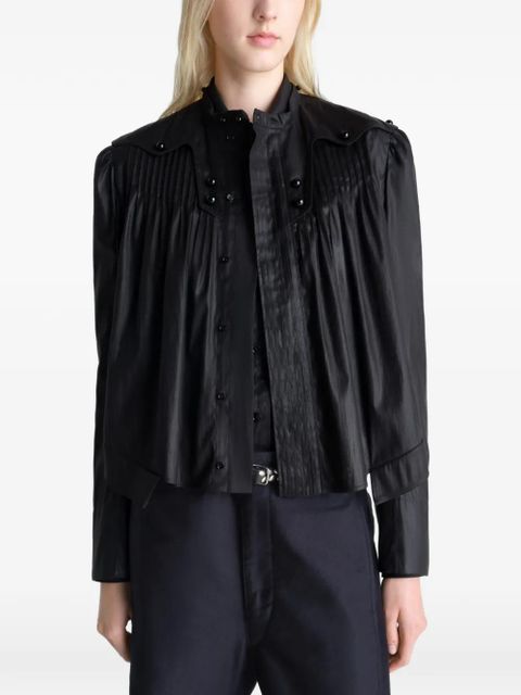 LEMAIRE pleated blouse - Black