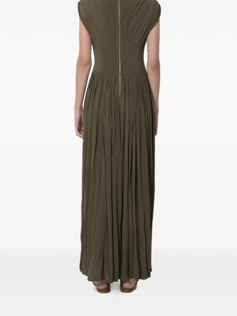 ZIMMERMANN Luna pleated maxi dress - Green
