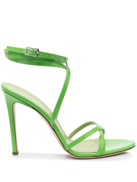 Paris Texas 110mm lace-up sandals - Green - zdjęcie produktu nr 1
