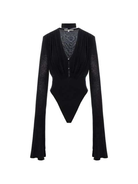 MANURÍ Suki long-sleeve bodysuit - Black
