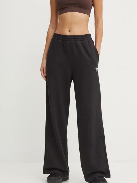 adidas Originals spodnie dresowe Femme Galore Wideleg Fleece Pants kolor czarny gładkie JN3030 - zdjęcie produktu nr 1