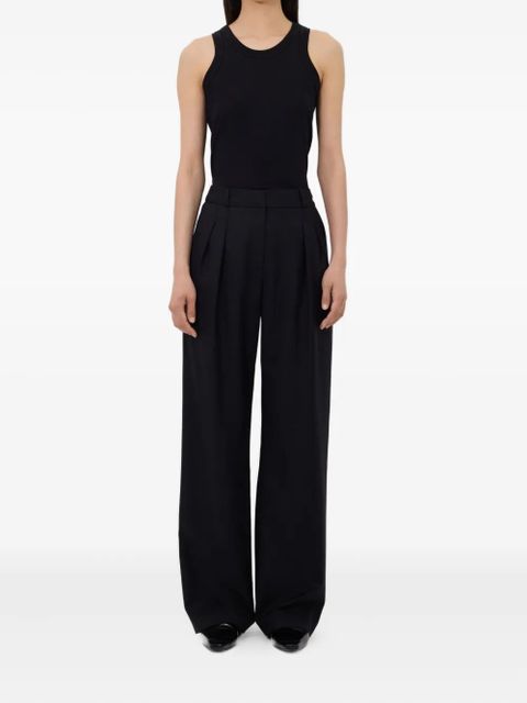 LouLou de Saison Sbiru LDS pleated flare-leg trousers - Black - zdjęcie produktu nr 2