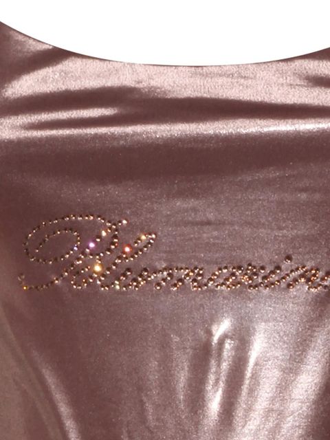 Blumarine logo-detail swimsuit - Brown