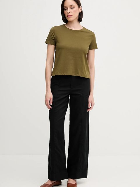 Calvin Klein Jeans spodnie z domieszką lnu - zdjęcie produktu nr 1