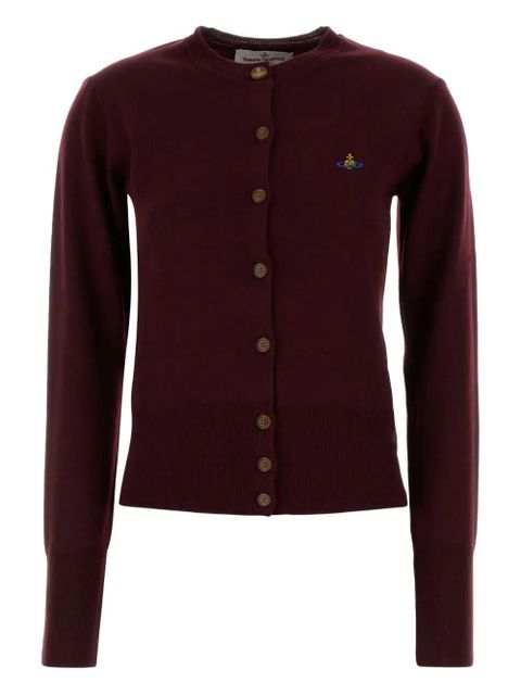 Vivienne Westwood orb-embellished virgin-wool cardigan - Red - zdjęcie produktu nr 1