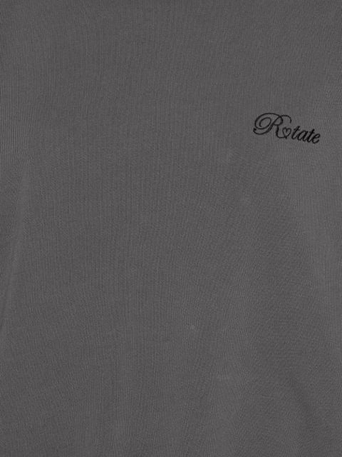 ROTATE BIRGER CHRISTENSEN lacing crew-neck sweater - Grey