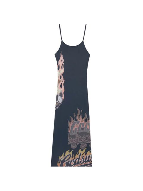 GCDS graphic-print midi dress - Black - zdjęcie produktu nr 1