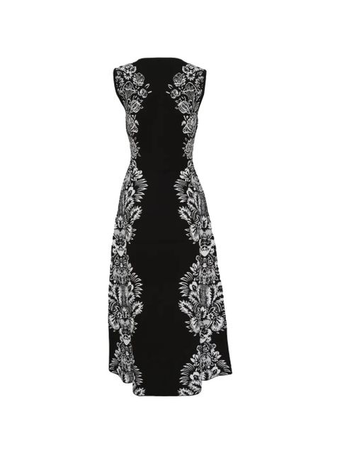 Ulla Johnson Liana jacquard sleeveless midi dress - Black - zdjęcie produktu nr 2