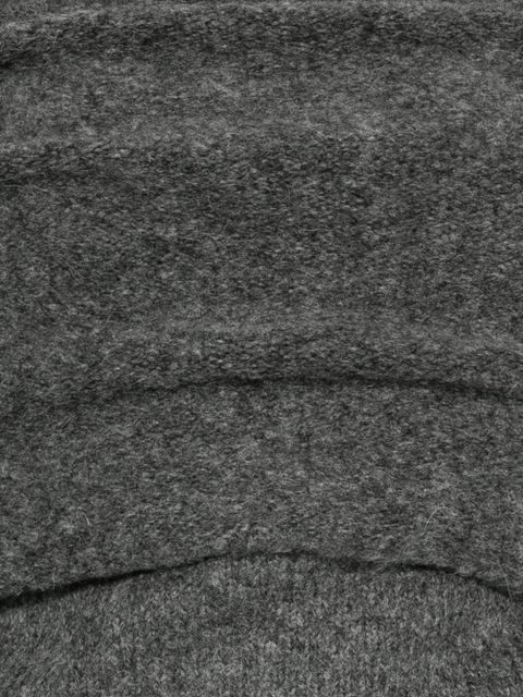 ENTIRE STUDIOS off-shoulder sleeveless knitted top - Grey