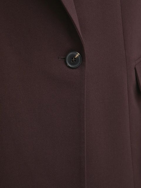 Answear.LAB marynarka kolor bordowy jednorzędowa gładka