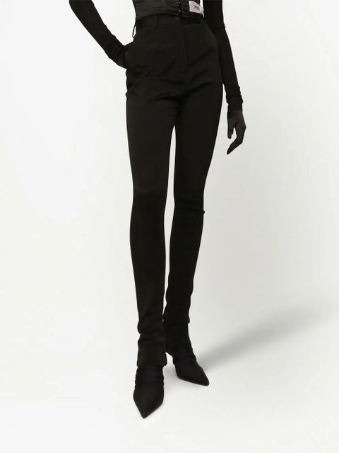 Dolce & Gabbana KIM DOLCE&GABBANA Cady slim-cut trousers - Black