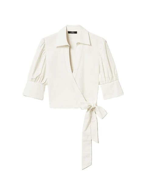 TWINSET puffed-sleeve blouse - White - zdjęcie produktu nr 1