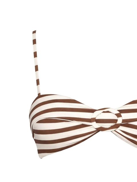 Cult Gaia Alouette striped ring bikini top - Neutrals - zdjęcie produktu nr 2
