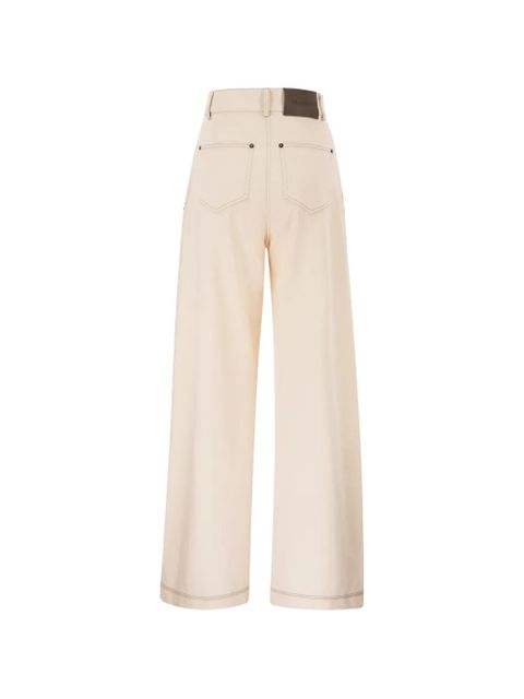 Max Mara wide-leg five-pocket trousers - Neutrals - zdjęcie produktu nr 2