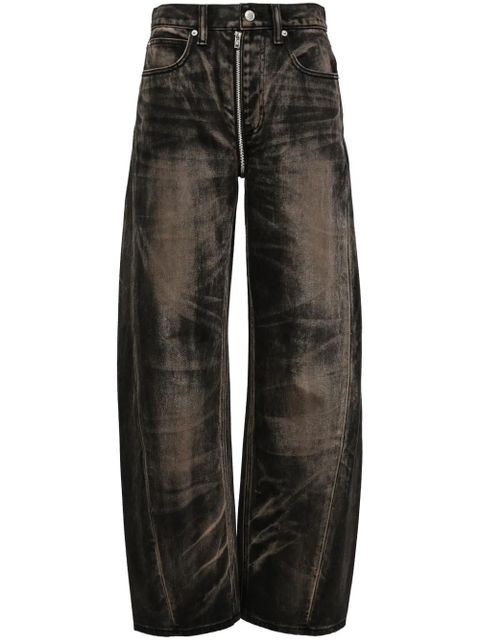 Alexander Wang mid-rise straight-leg jeans - Brown - zdjęcie produktu nr 1